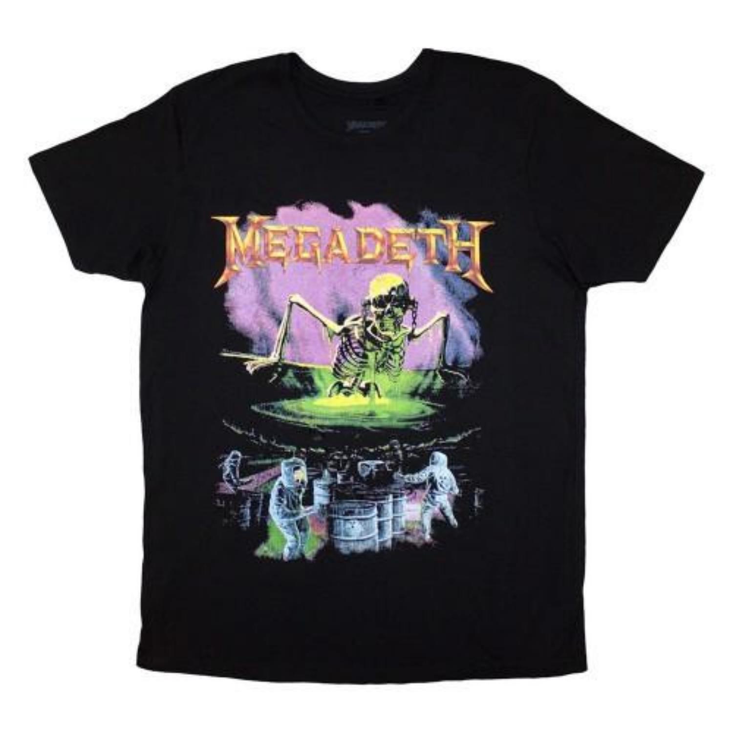 Megadeth Unisex Adult Contaminated Back Print T-Shirt S чёрный