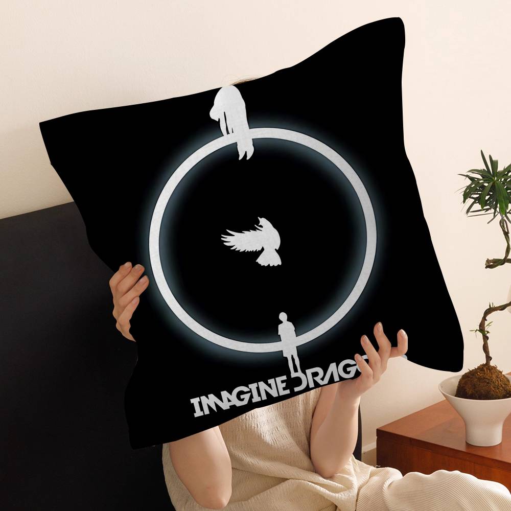Rock Band Imagine Dragons Cushion Cover Decorative Pillow Sofa Home Decor Case Pillow Cases