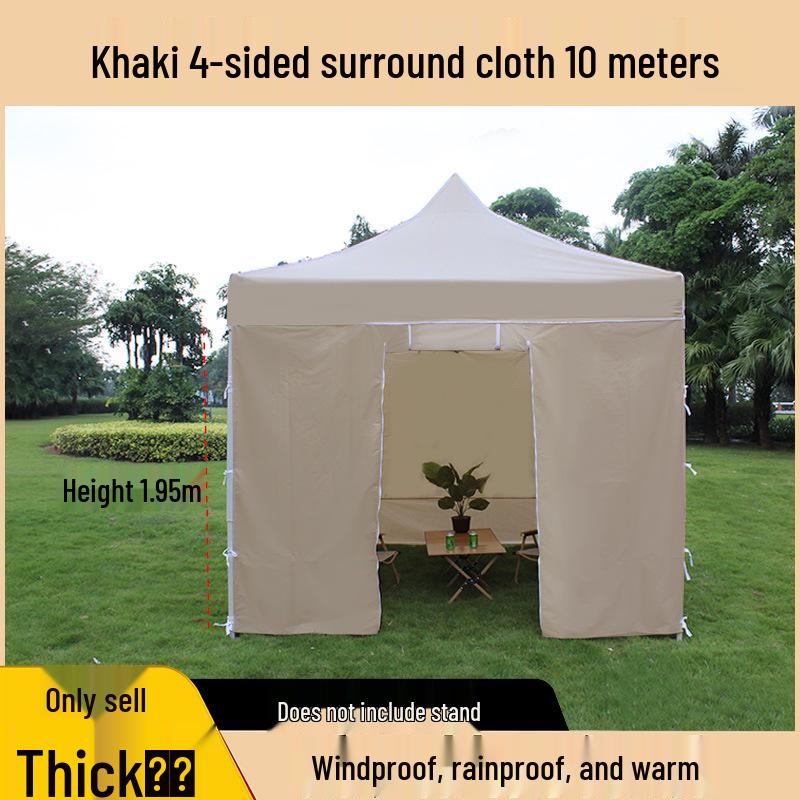 Transparent Tent Side Panel: Windproof & Waterproof Outdoor Canopy Enclosure with Thick Fabric and Durable Edging