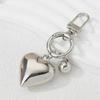 Silver Heart Keychain Stylish Pendant Unique Heart shaped Keychain Key Pendant Decoration for Daily Wear Dates Parties