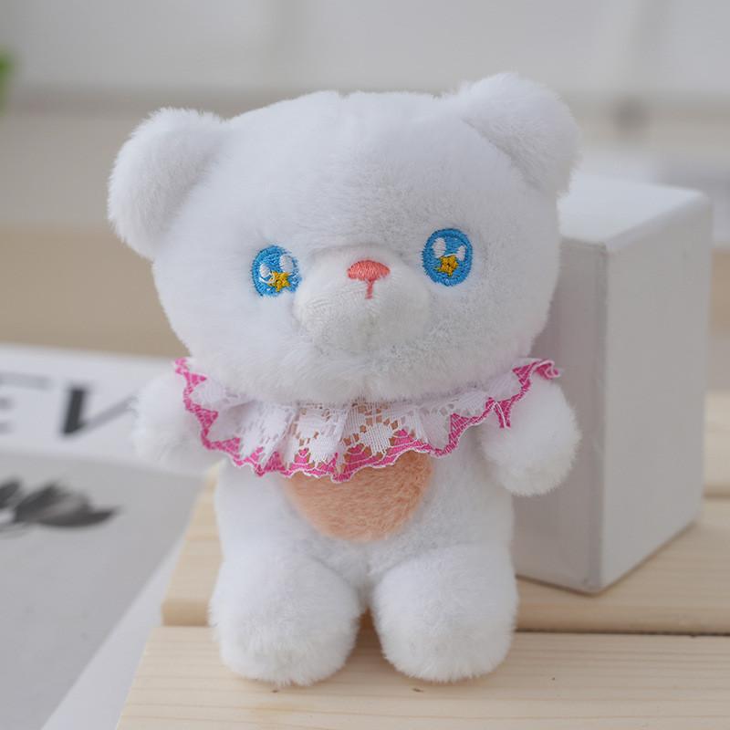 Adorable Cute Bear Plush Toy Keychain Fluffy Stuffed Animal Bag Charm Doll