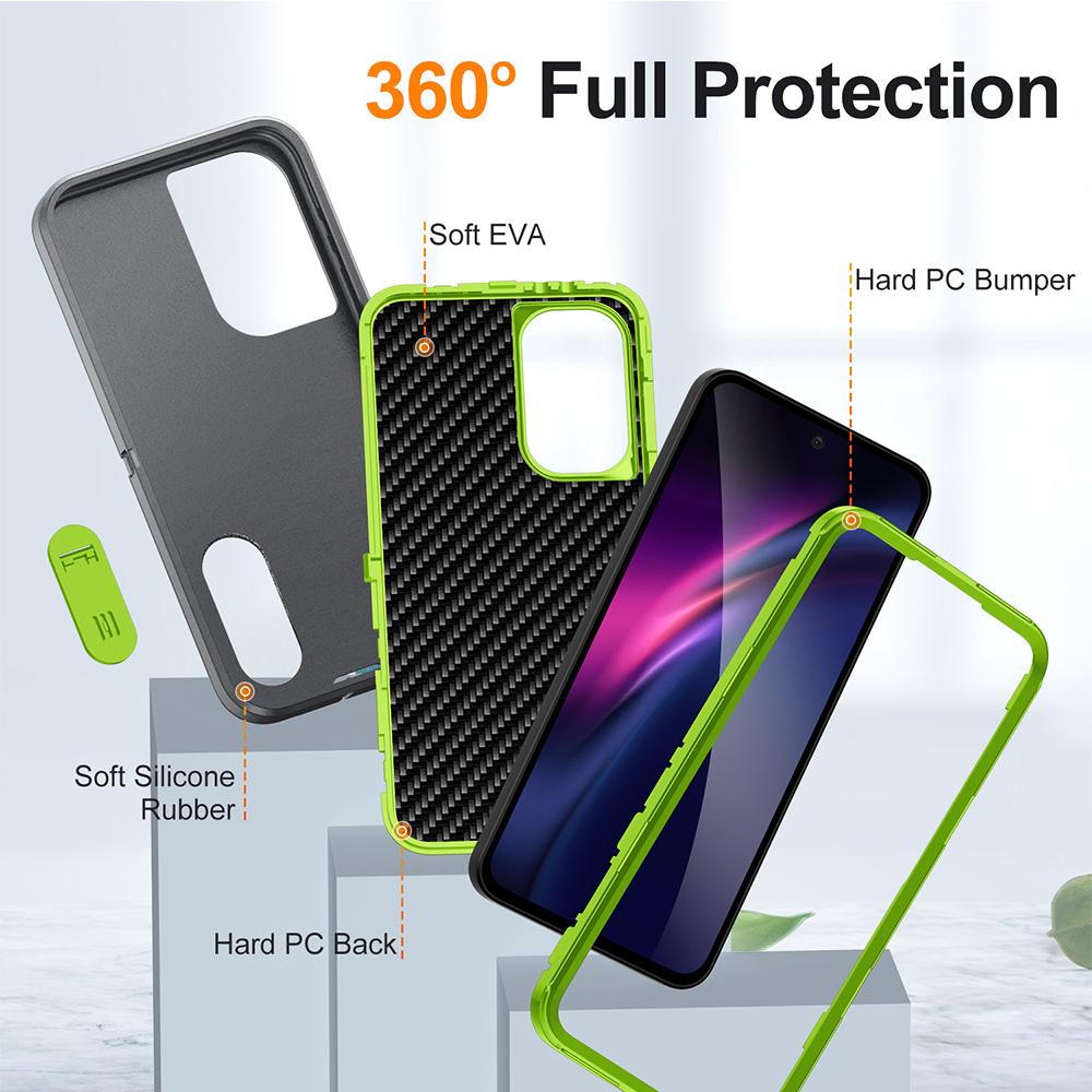 3-in-1 Militärstandard Defender Kickstand Hülle Für Samsung Galaxy A57/37/27/17/07 A56/36/26/16/06 A55/35/25/15 A54/53 Ott-box Abdeckung