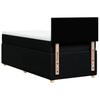 Vidaxl Letto Continentale Con Materasso, Nero, Tessuto, 90X200 Cm