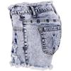 2022 Spring/Summer New Fashion Bleached Snowflake Denim Shorts for Women