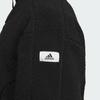 Adidas Sportswear Lounge Jacket With Solid Emblem Logo Unisex Jacket Black IQ1366