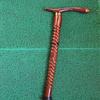 Wooden Handcrafted Hand Painted Walking Stick Cane Foldable 91.44 Cm
