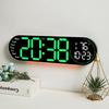 Wanduhr multifunktionale Fernbedienungsuhr großer Bildschirm LED Digital Doppelgruppen-Wecker Countdown und Zähl-Up