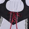 Women's Casual Short Sleeve Tie Waist Dress for Costume Party Events