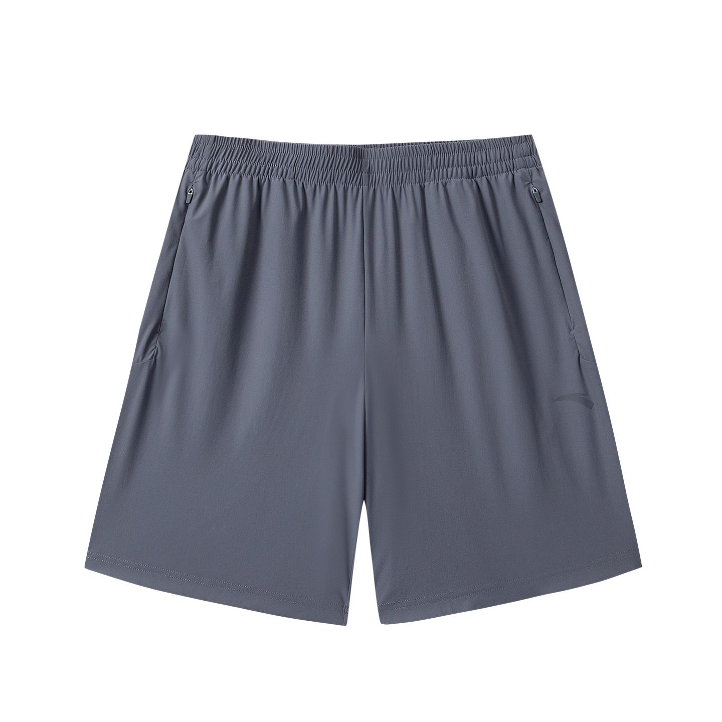 Anta Training Series Knit Five-Point Shorts Summer 2026 Casual Shorts Men shorts Gray 952627301-2 S