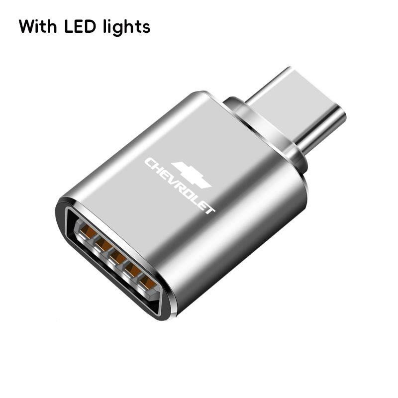 Adaptateur de câble de données USB vers Type-C Port haute vitesse Accessoires pour Chevrolet Corvette Montana TrailBlazer Silverado Traverse Camaro