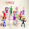 8Pcs/Set The Amazing Digital Circus Anime Figure Ragatha/Jax/Pomni Action Figure PVC Collection Model Doll Toys Room Decoration