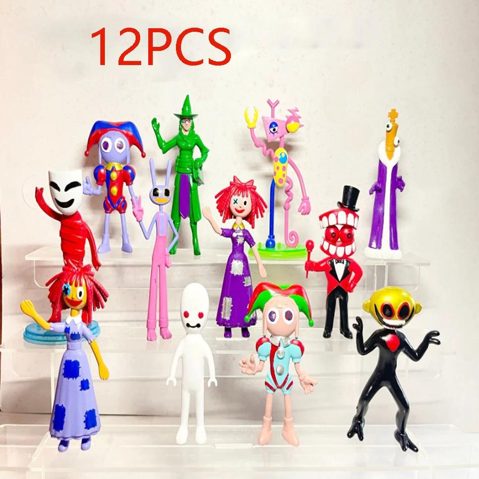 8Pcs/Set The Amazing Digital Circus Anime Figure Ragatha/Jax/Pomni Action Figure PVC Collection Model Doll Toys Room Decoration