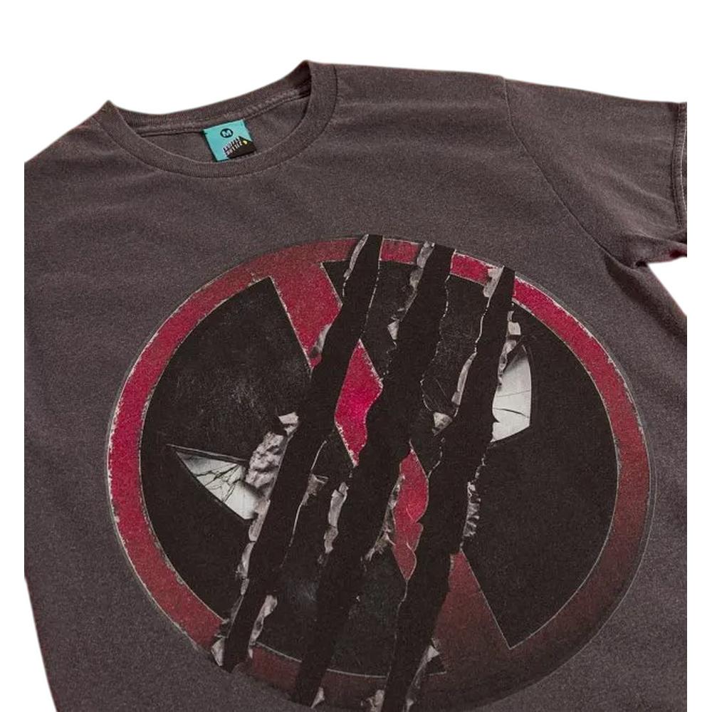 Marvel Unisex Adult Deadpool & Wolverine Logo T-Shirt