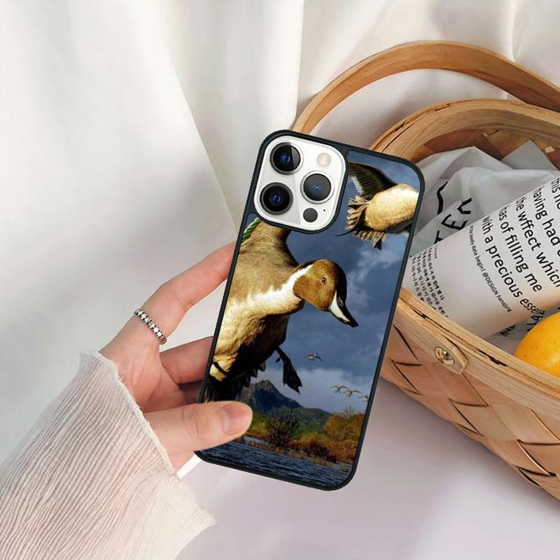 Bird Duck Hunting Sunset Phone Case For iPhone 17 Air 16 15 14 11 12 13 Pro  MAX Plus coque Cover Shell