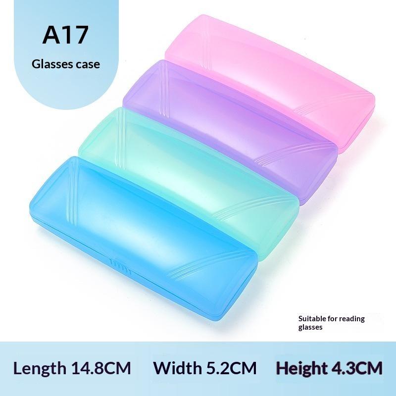 Sunglasses Case Hard Frosted Plastic Ultra Light Portable Dustproof Eyewear Storage Box for Business Trip Travel