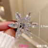 New Shiny K9 Crystal Snowflake Brooch Brooch Light Luxury Temperament Zircon Suit Pin