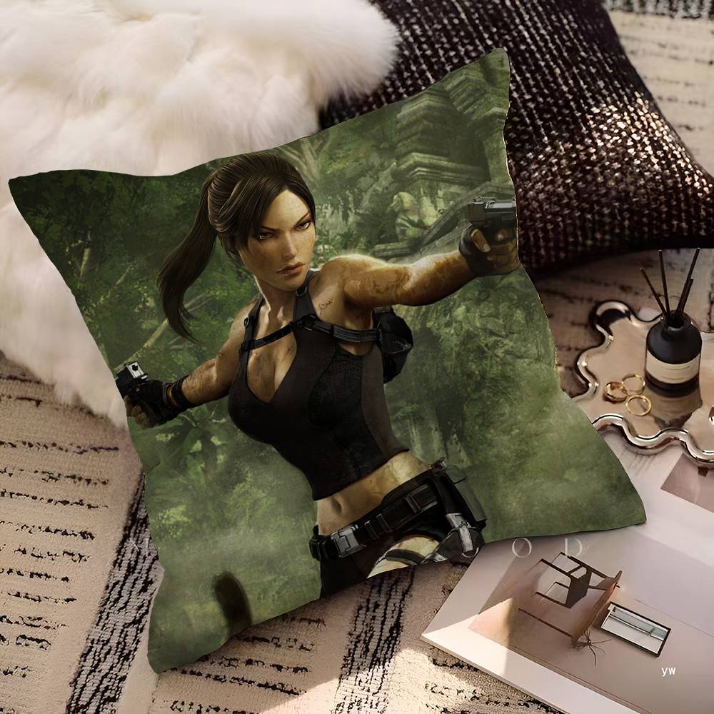 

Lara Croft Tomb Raider Personalized Picture Text Home Decorative Pillows Household Gifts 45x45cm 30cmx30cm