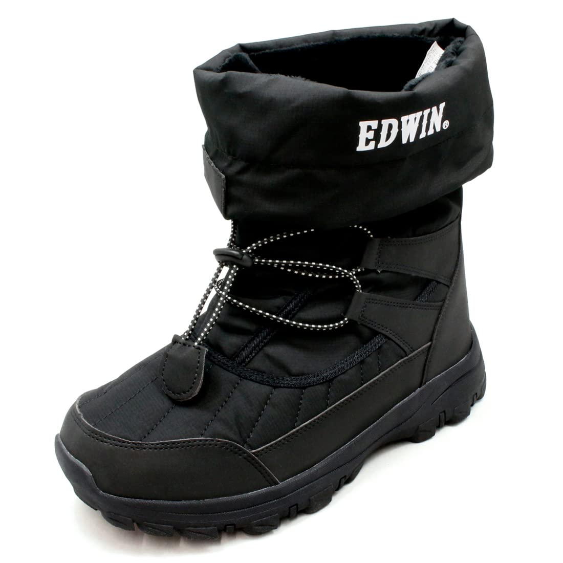 

Edwin Bifold Winter Boots with Fleece and Lightweight Outdoor Size EDW172 Men s Lining, Water-Repellent, Shoes, 25.0cm, Black, чорний