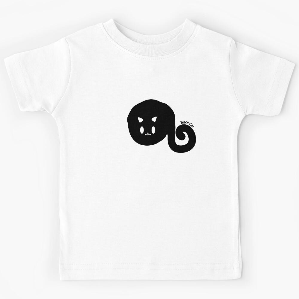 Black cat cute 5 Kids T-Shirt 150