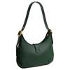 Coach Hamptons 27 Zipper Closure Adjustable Handle Glove Tanned Leather Half Moon Bag Hand Shoulder Bag Large Women's Hunter Green
