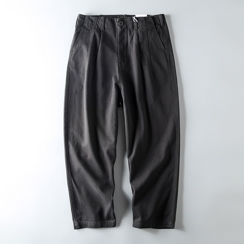 Heavy Foreign Trade Tail Order Cut-off Label Export Casual Pants Black EUR30