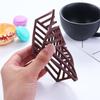 Desktop Geometric Hollow Non-slip Silicone Heat Resistance Trivet Mats Coaster Cup Pad Placemat