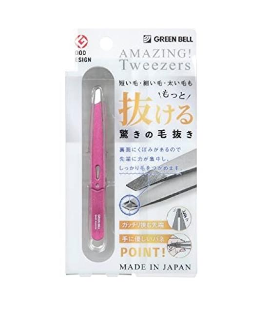 

Green Bell Amazing Tweezers with Angled Tip GT-230 (Shiny Pink)
