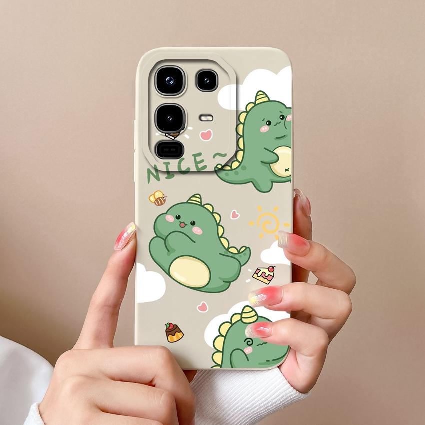 

Для Infinix Note 50 50X Pro Plus 50S Чехлы для телефонов Задние крышки Милые пухлые динозавры Узоры Жидкий силикон Ударопрочный корпус Для Infinix Бампер-накладка Infinix Note 50S 5G