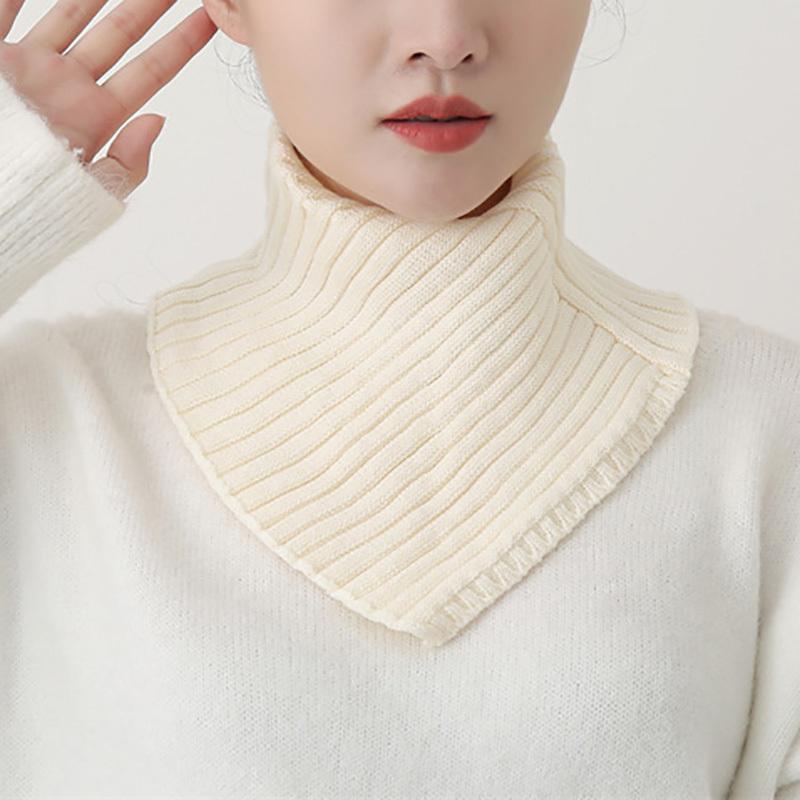 Perfect Match Detachable Knitted Turtleneck Fake Collar For Women Neck Warmer Autumn Winter Warm Cover Head Neck Knitting False Collar