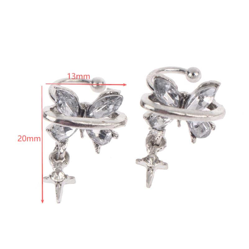 Butterfly Star Ear Bone Clip Ear Studs New Fashion Earrings For Women Cochlea Jewelry Accessories