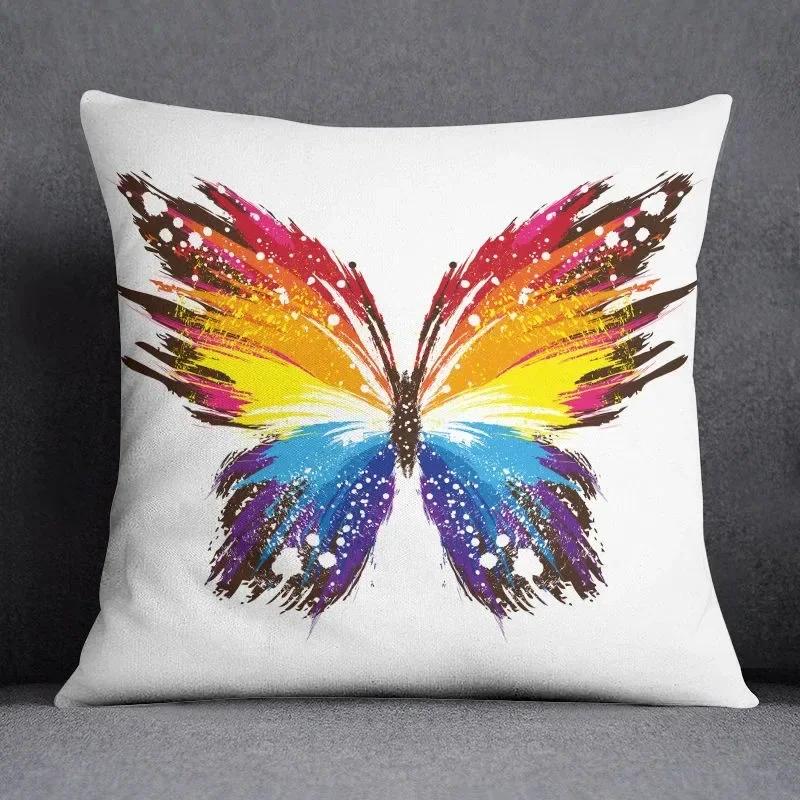 Color Ins Abstract Pillowcase Sofa Cushion Living Room Bedroom Square Pillow Cover Home Fabric Decoration