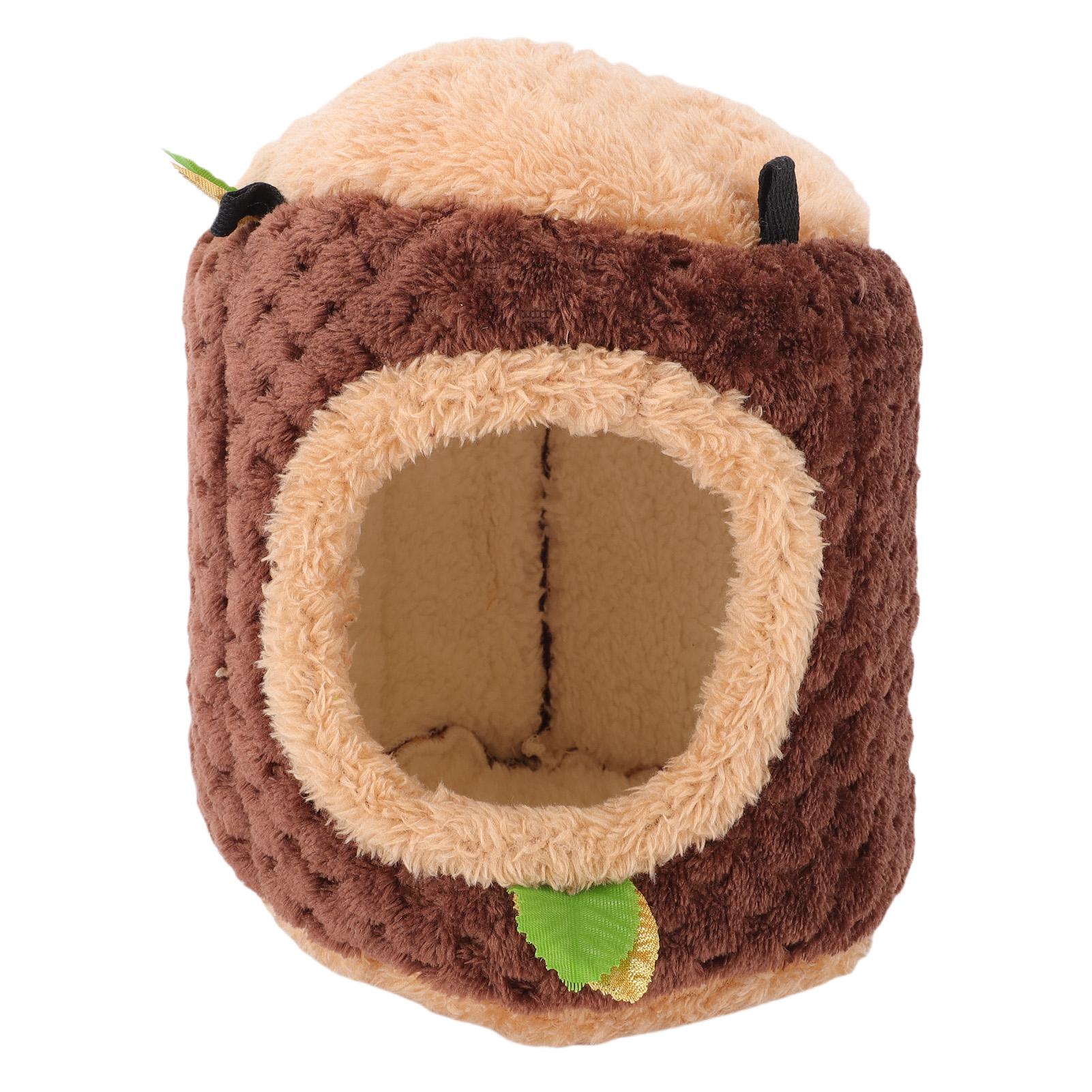 

Подвесная клетка для хомяка Полузакрытая конструкция Мягкий плюшевый гамак-домик для хомяка для дома