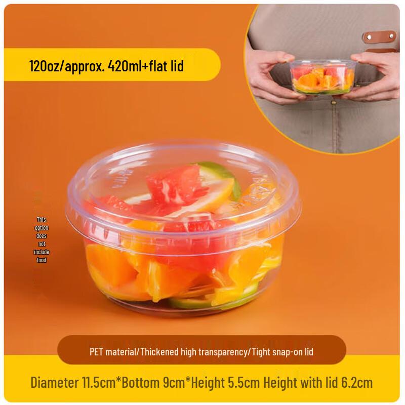 Disposable Fruit Cups with Flat Lids