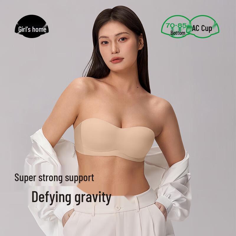 Women s Seamless Anti-Slip Strapless Bra 80B