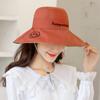 Spring and Summer Double-sided Wide-brimmed Embroidered Beach Hats, Women's Wide-brimmed Hats, Windproof Rope Sunshade Hats