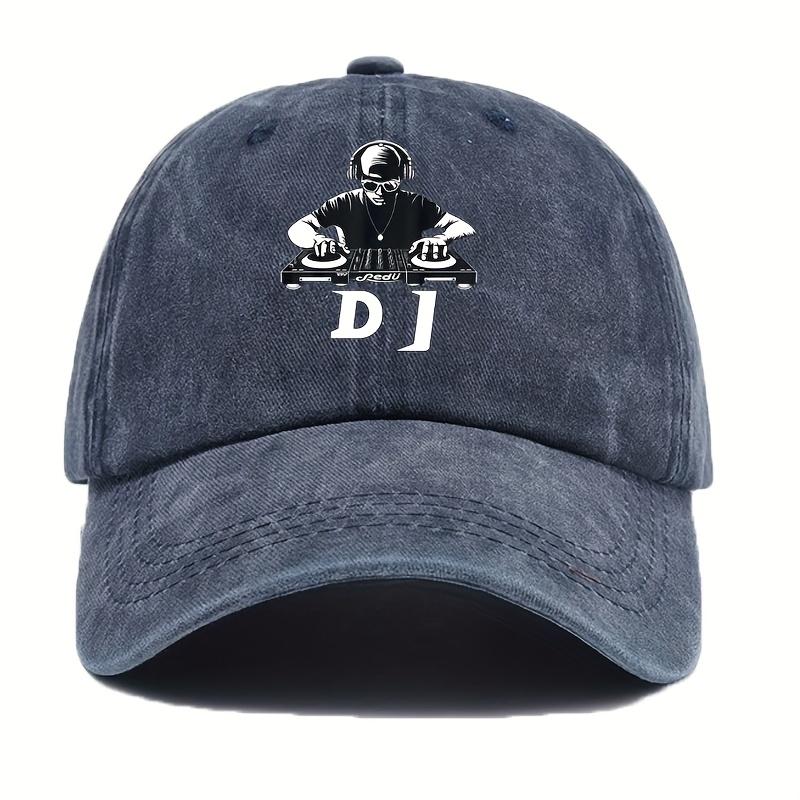 MenS DJ Mixer Graphic Baseball Cap  Made of Breathable Casual Street Hat Appropriate for Any Season