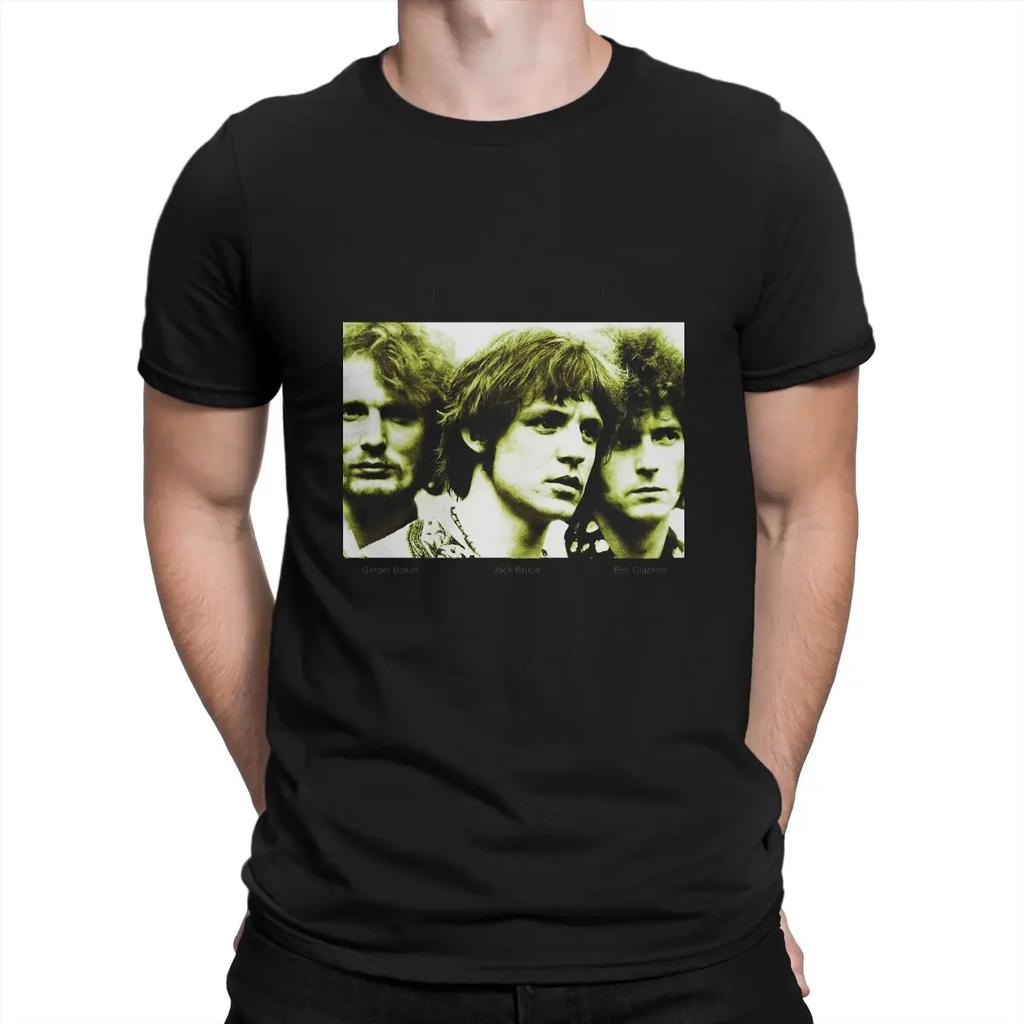 Novelty One Of The Earliest Super Rock Bands T-Shirts Round Neck Cotton T Shirt Cream Short Sleeve Tee Shirt Summer Tops Unisex