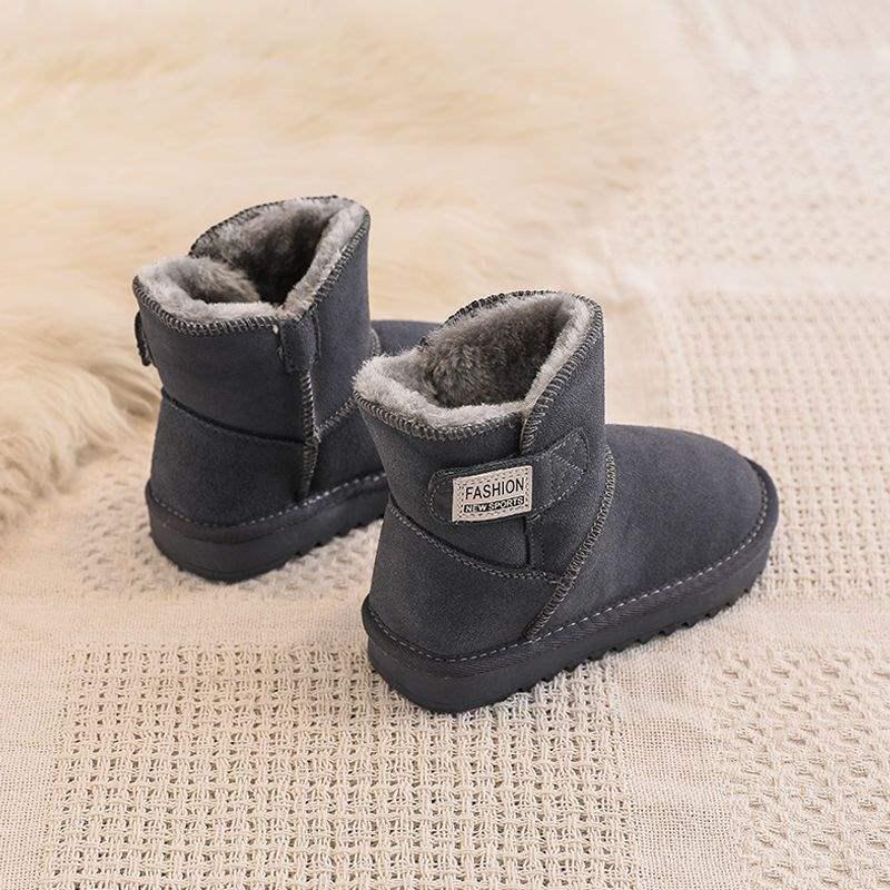 2025 Children s Winter Snow Boots: Warm Velvet Girls  & Boys  Short Cotton Boots 32 (20.0 cm)