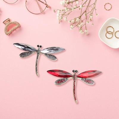 Retro Libellen Kristal Broche Pin Elegant Strass Dieren Revers Accessoire voor Vrouwen en Meisjes Mode Sieraden