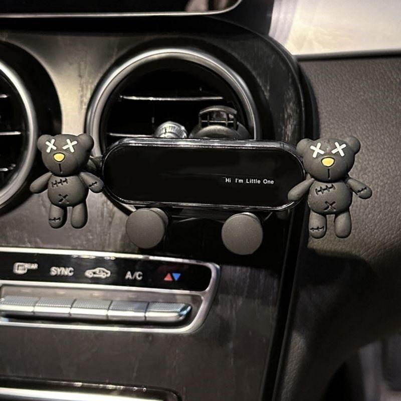 Mobile Phone Car Bracket Car Navigation Special Cute Car Fixed Car Support Frame Women Air Outlet Mobile Phone Holder