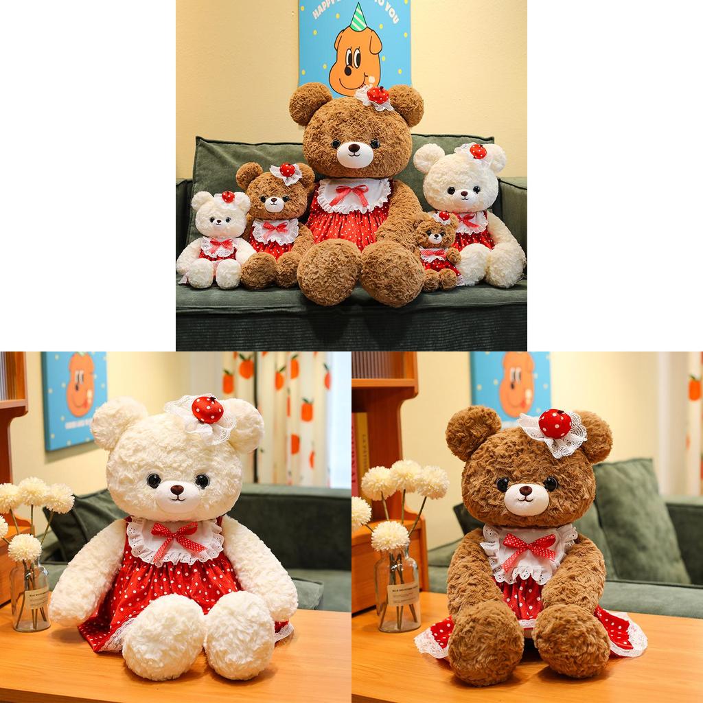 Teddy Bear Plush Toy With Short Pile Fabric For Kids And Babies Gift