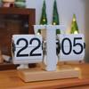 European Style Automatic Flip Desk Clock – Creative Small Mechanical Design for Living Room