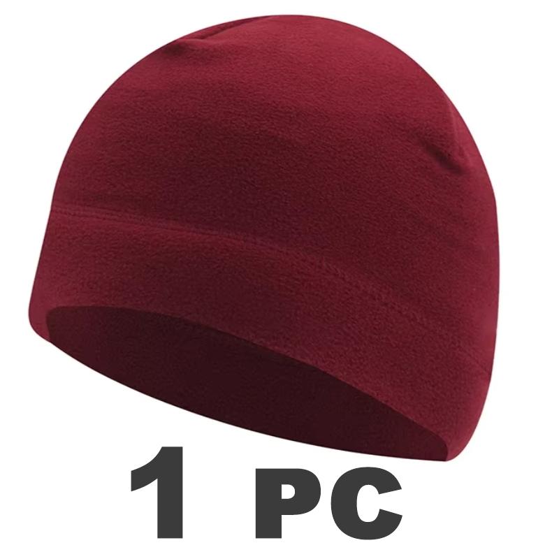 Fleece Warm Hat Winter Cap Men Women Outdoor Sports Skiing Cycling Hat Windproof Soft Beanie Cap Male Lady Autumn Winter Hats