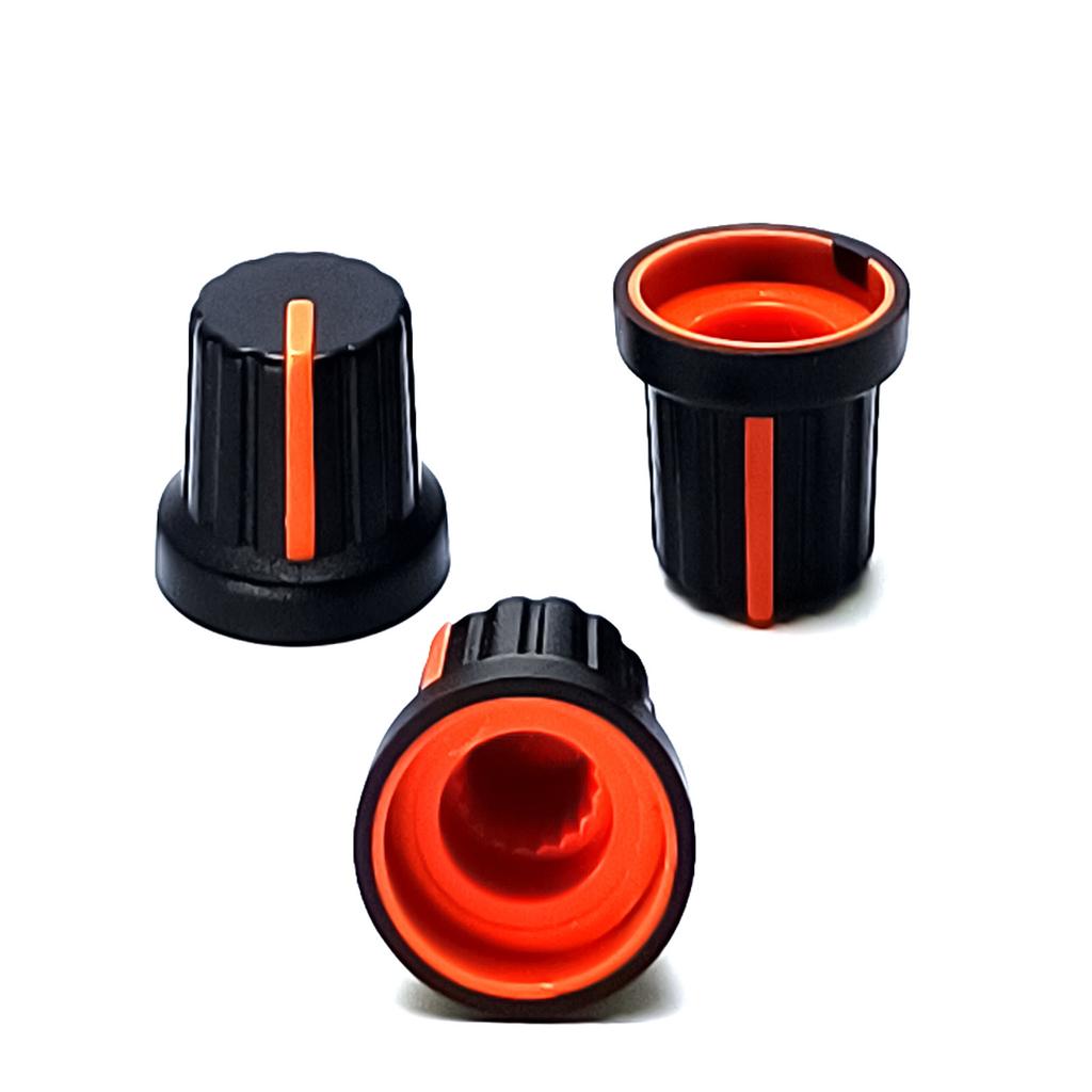 10Pcs Plastic Potentiometer Control Knob Guitar Volumes Control Knob 6mm Shaft Hole Amplifier Knob Easy To Install