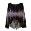Womens  Fall Sweaters Long Sleeve Print Tops Pullover Sweaters Loose Dressy Casual Basic Clothes