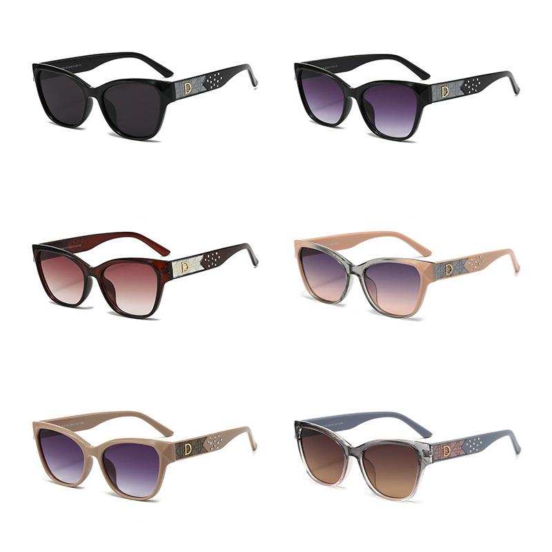 Classic Luxury D Brand Women Sunglasses Fashion Cat Eye Designer Men Glasses Glamour Trendy UV400 Shades