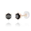14K Gold Earrings Pin-Shaped Bling Color Q BK