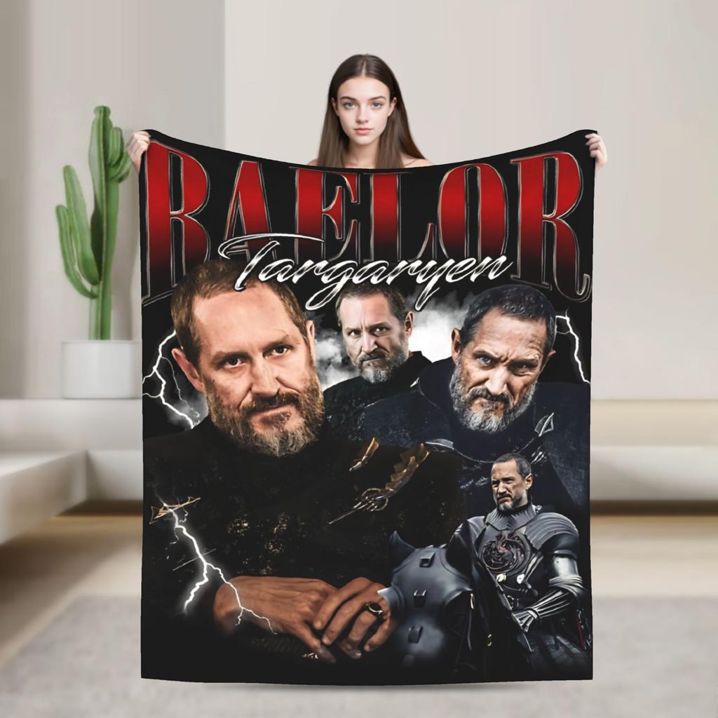Super Warm Blanket Students Travel Prince Baelor Targaryen Memorial Throw Blanket Flannel Bedspread For Couch Sofa Bed Cover