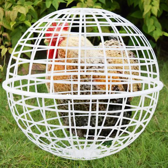 Ball-Shaped Chicken Cage Outdoor Spherical Chicken Coop Poultry Protection Cage Pigeon Rabbits Duck Safe Walking Net for Pet Safety Yard Farm Use