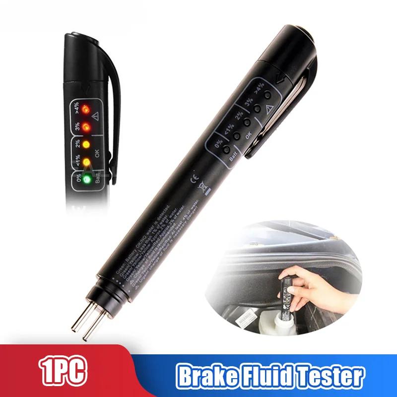 LED Brake Fluid Test Pen with Display - Automotive Fluid Quality Checker Tool for Vehicles